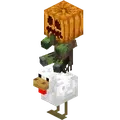 Chicken Jockey Zombie Villager Pumpkin