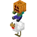 Zombie Chicken Jockey Pumpkin
